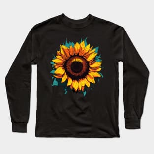 Cute Vacations Floral Summer Holidays Sunflower Long Sleeve T-Shirt